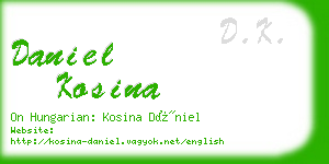 daniel kosina business card